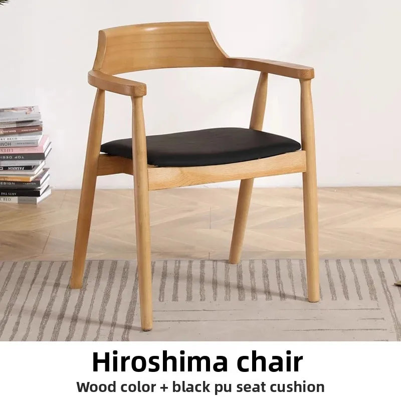 Nordic Ergonomic Dining Chair with Luxury Wood