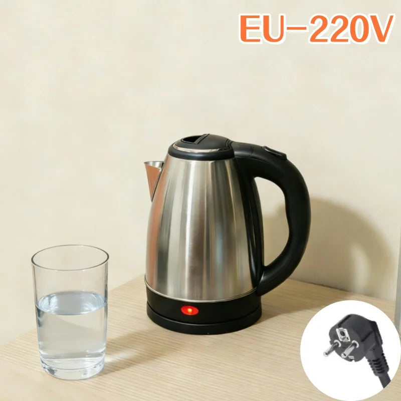 2L Stainless Steel Portable Electric Kettle for Home Kitchen