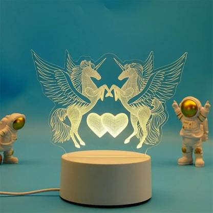 Electric 3D Acrylic Led Lamp for  Children's Night Light