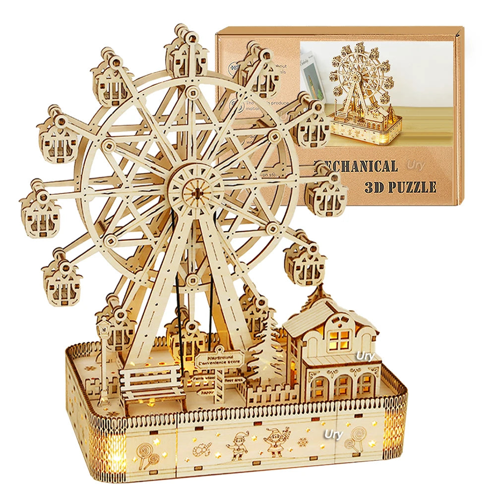 3D Wooden Ferris Wheel Music Kit