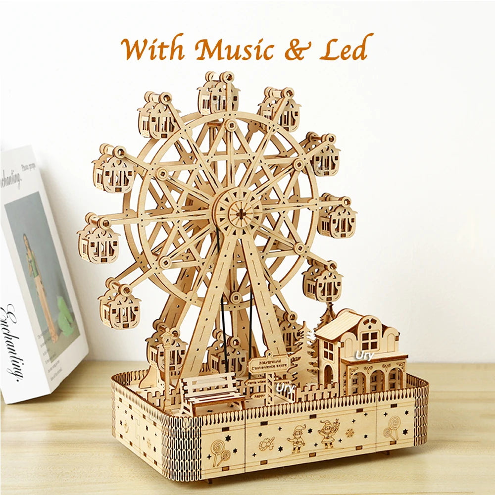 3D Wooden Ferris Wheel Music Kit