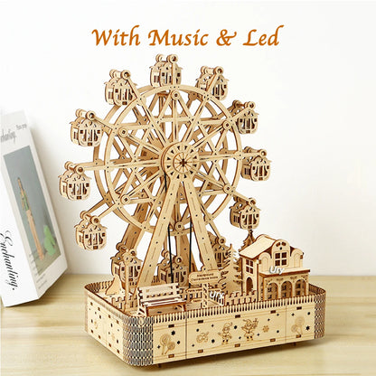 3D Wooden Ferris Wheel Music Kit