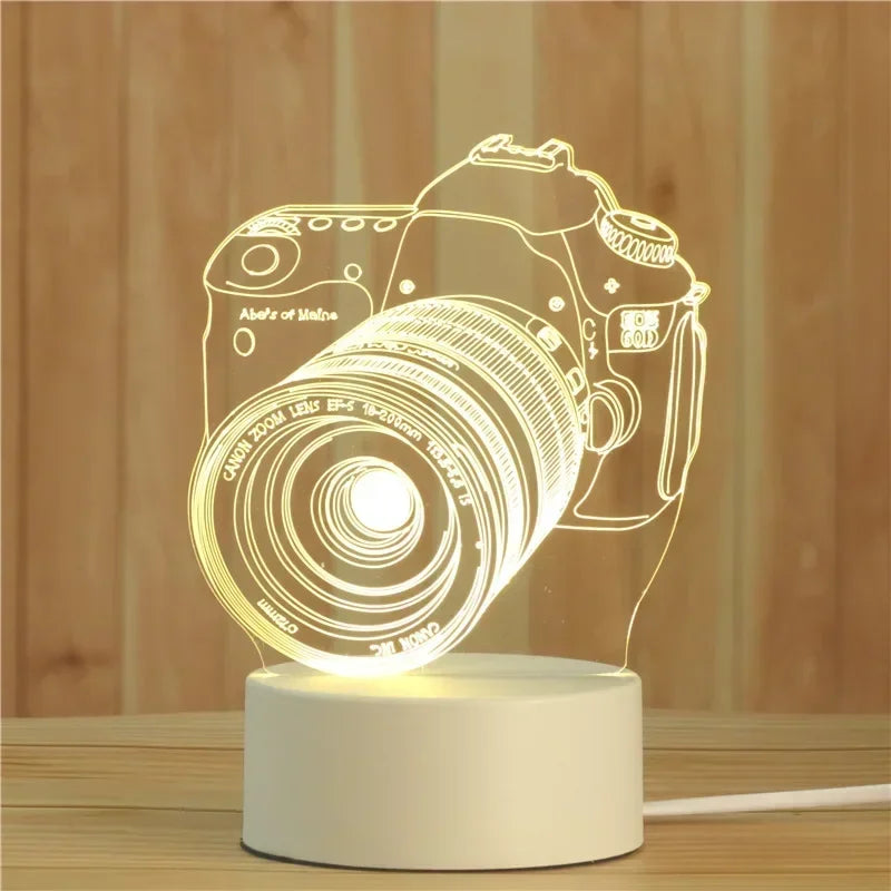 Electric 3D Acrylic Led Lamp for  Children's Night Light