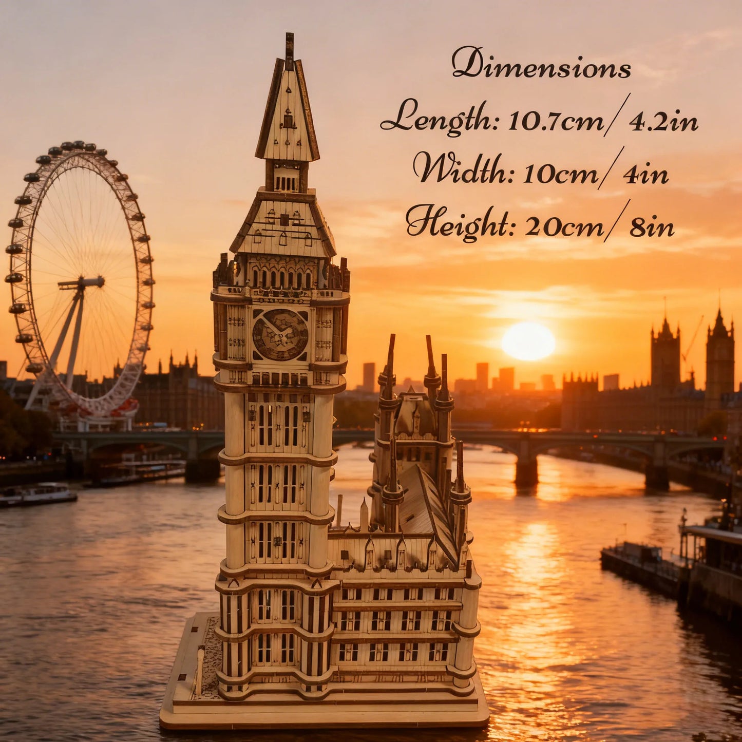 DIY Wooden Big Ben Model Kit 3D Puzzle