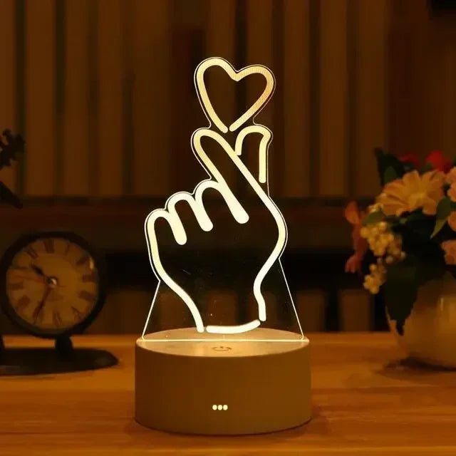 Electric 3D Acrylic Led Lamp for  Children's Night Light