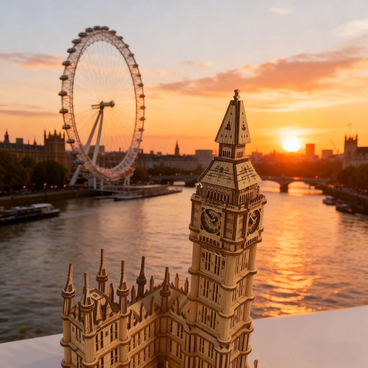 DIY Wooden Big Ben Model Kit 3D Puzzle