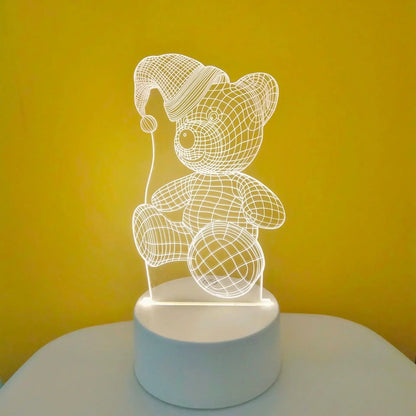 Electric 3D Acrylic Led Lamp for  Children's Night Light