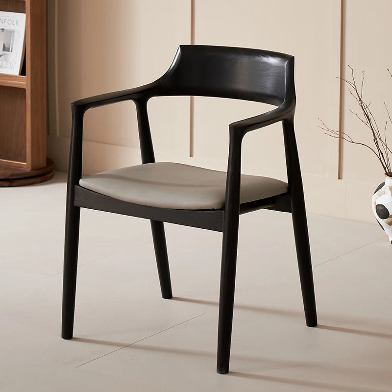 Nordic Ergonomic Dining Chair with Luxury Wood