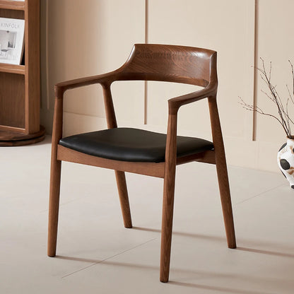 Nordic Ergonomic Dining Chair with Luxury Wood