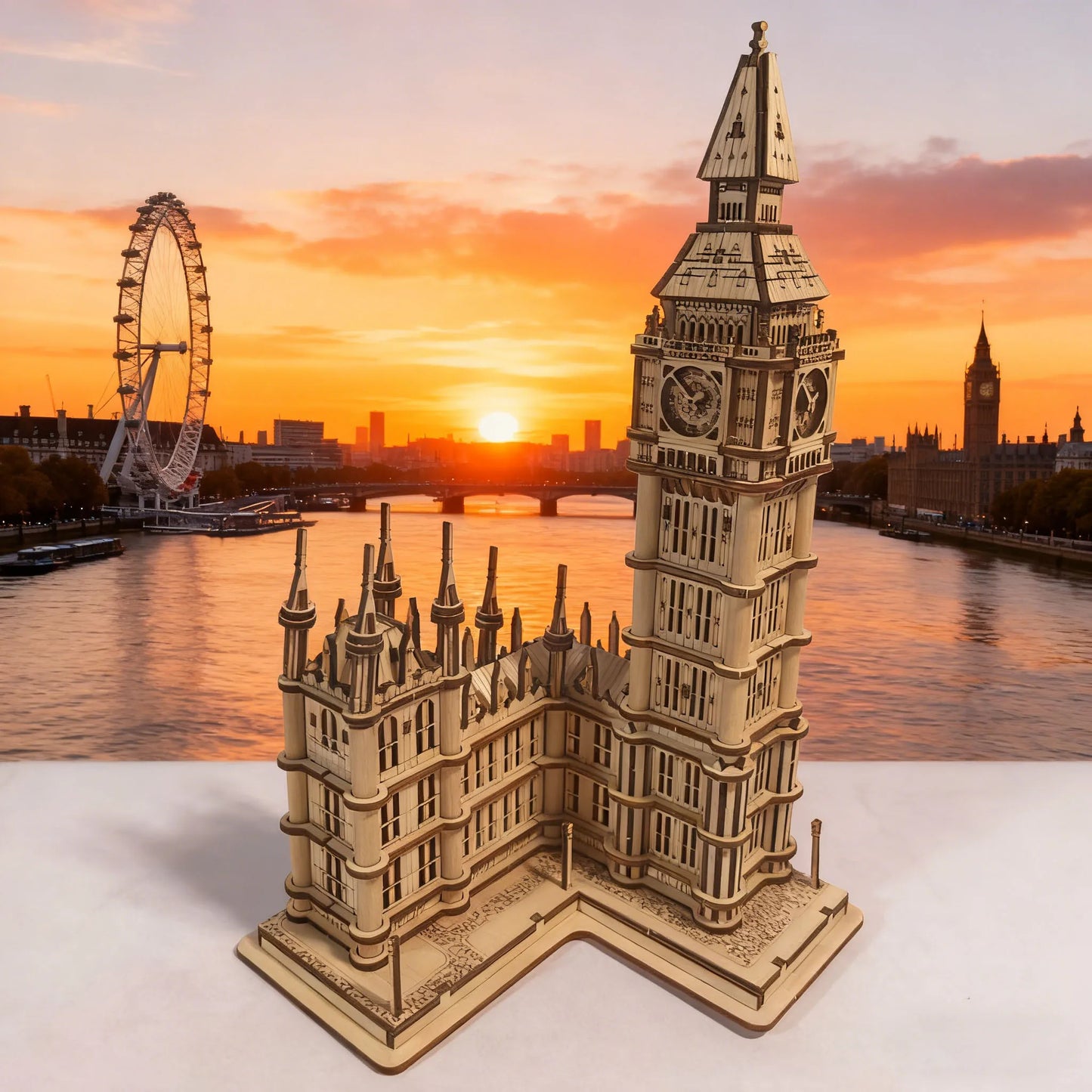 DIY Wooden Big Ben Model Kit 3D Puzzle