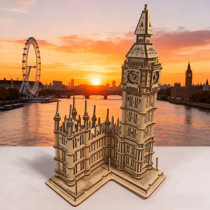 DIY Wooden Big Ben Model Kit 3D Puzzle