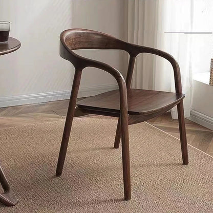 Nordic Ergonomic Dining Chair with Luxury Wood