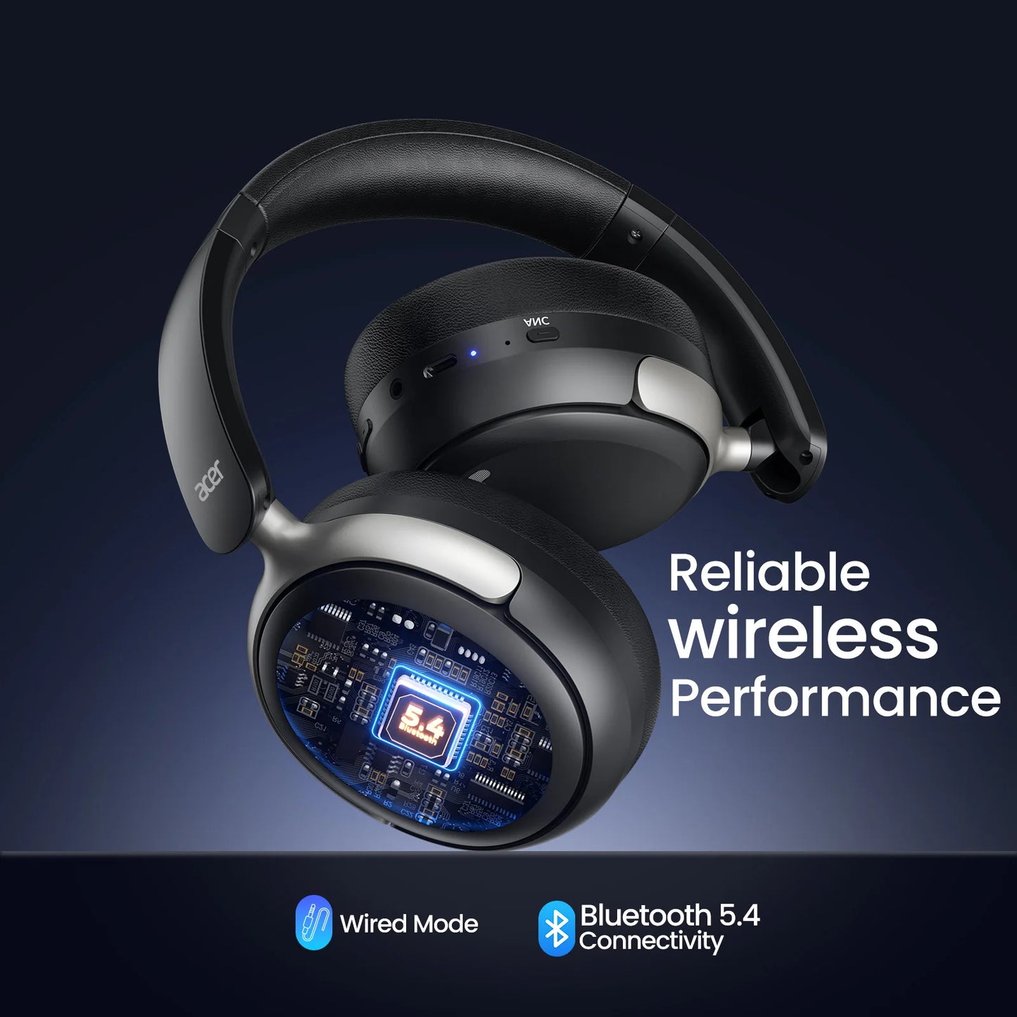 Acer ANC Wireless Headphones with Hi-Res Audio