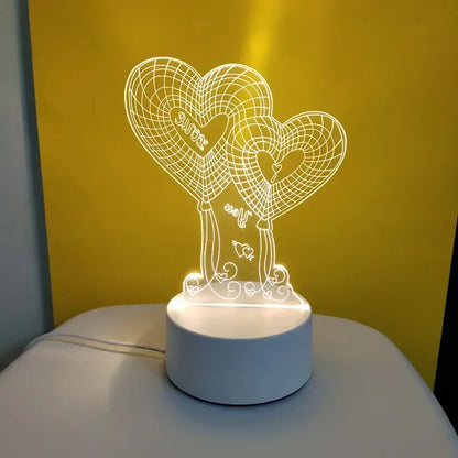 Electric 3D Acrylic Led Lamp for  Children's Night Light