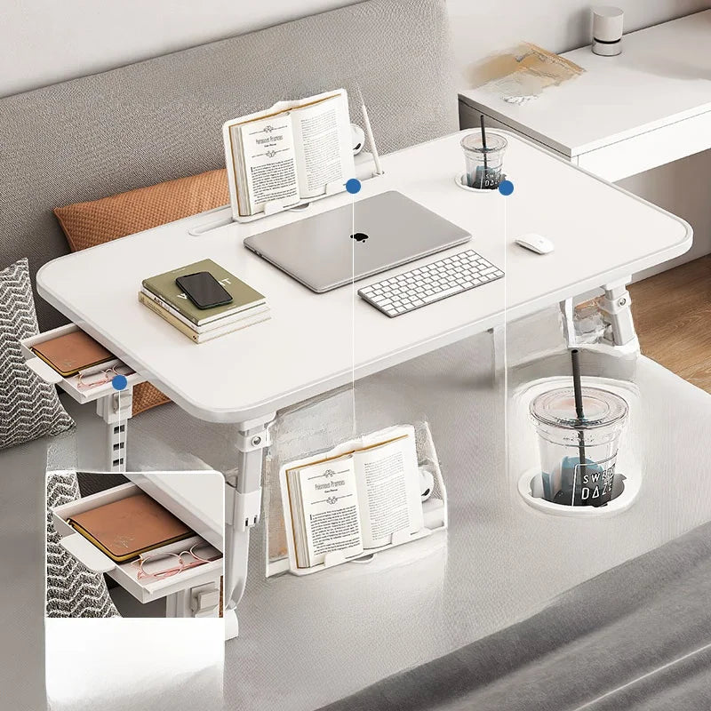 Elevating Bed Desk – Compact Laptop Table