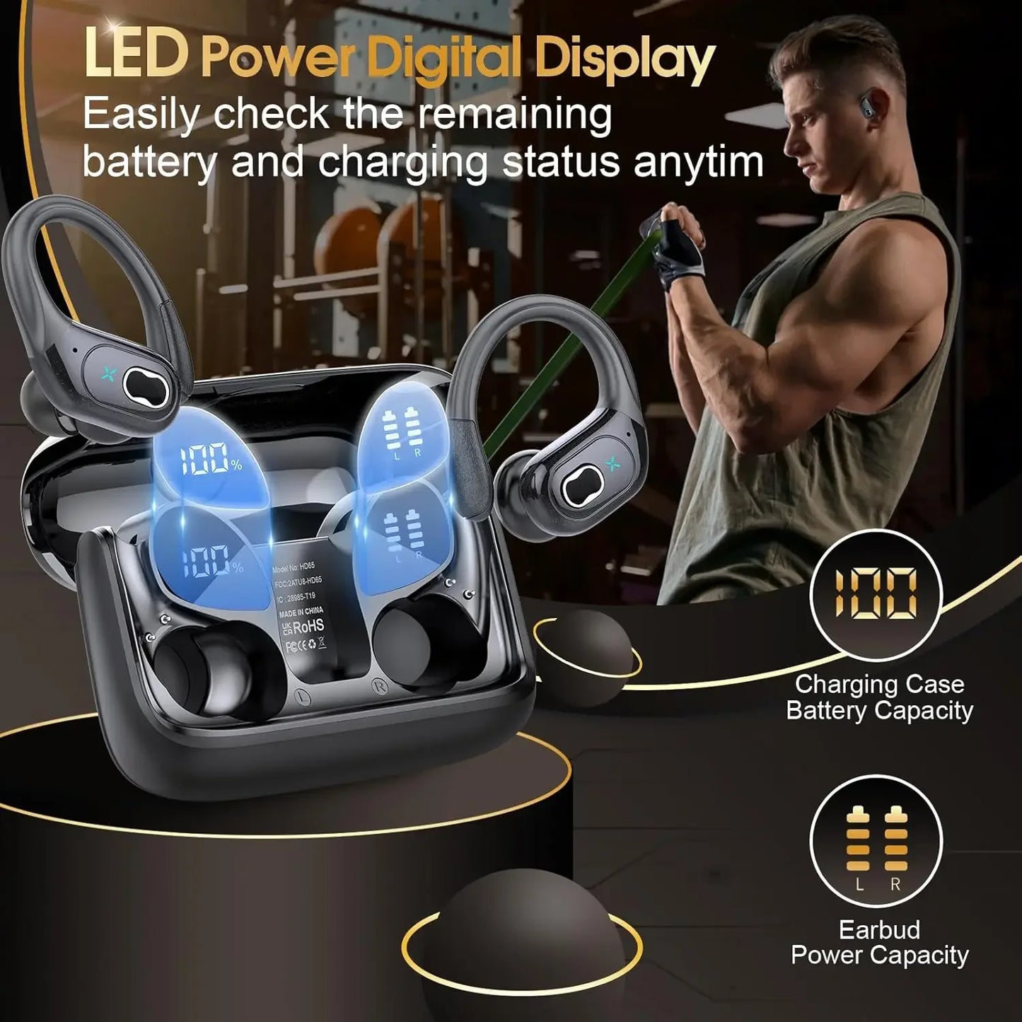 Wireless Bluetooth Headphones – Sports Earbuds