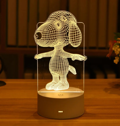 Electric 3D Acrylic Led Lamp for  Children's Night Light