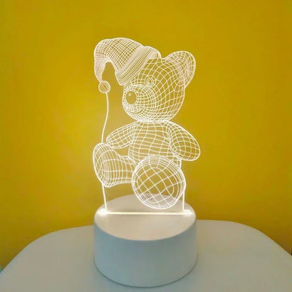Electric 3D Acrylic Led Lamp for  Children's Night Light