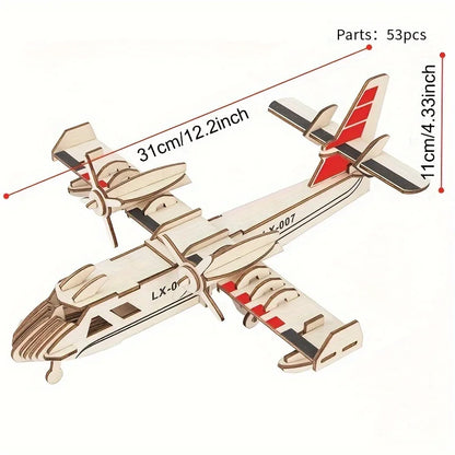 DIY Wooden 3D Puzzle Model Kit for Home Décor