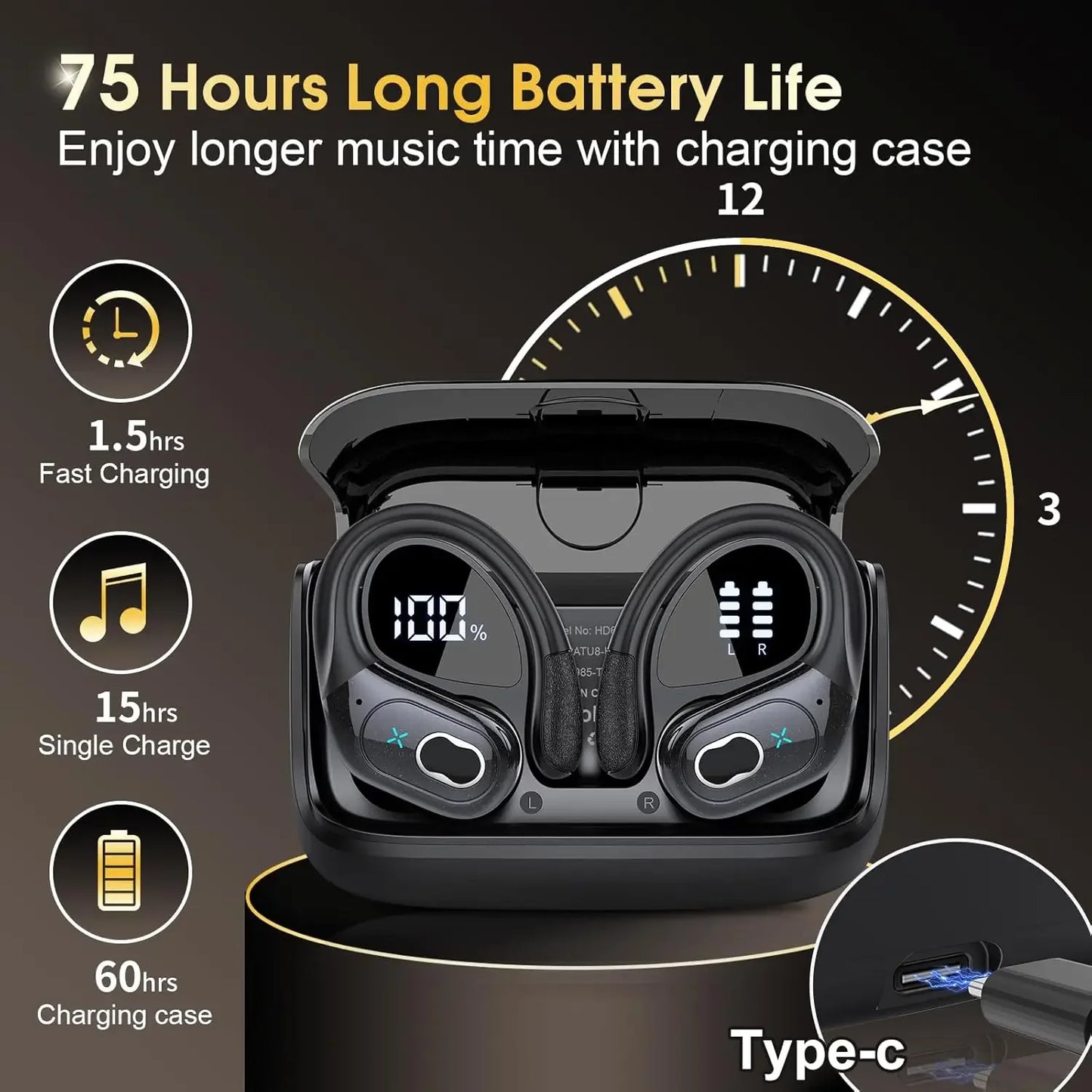 Wireless Bluetooth Headphones – Sports Earbuds