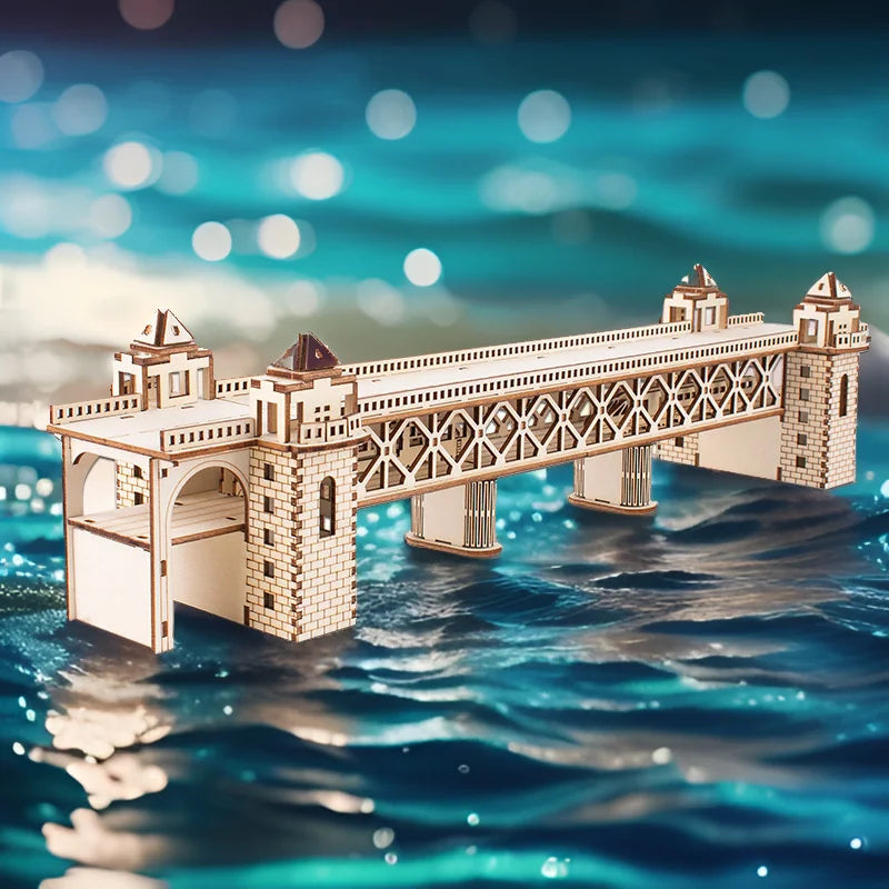 DIY Wooden 3D Puzzle Model Kit for Home Décor