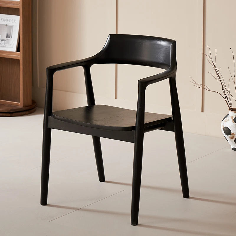 Nordic Ergonomic Dining Chair with Luxury Wood