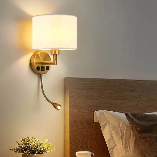Rotating Bedside Wall Lamp – Modern LED