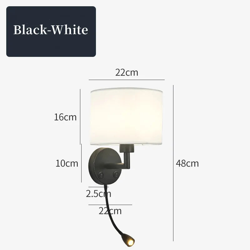 Rotating Bedside Wall Lamp – Modern LED