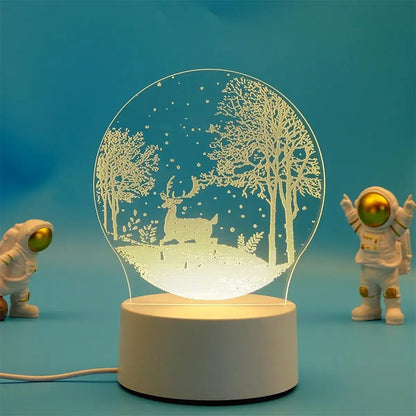 Electric 3D Acrylic Led Lamp for  Children's Night Light