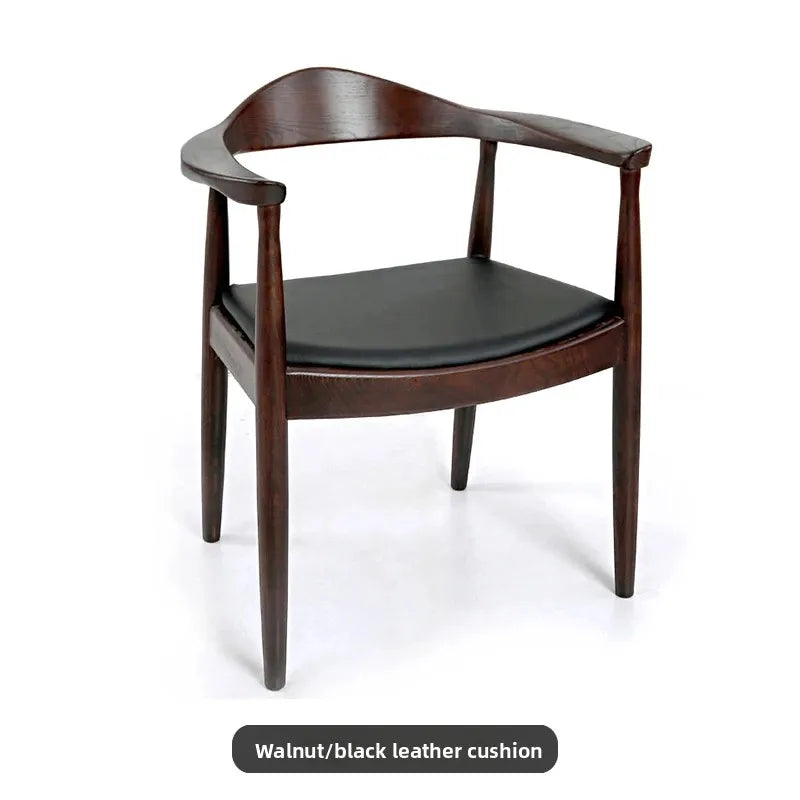 Nordic Ergonomic Dining Chair with Luxury Wood