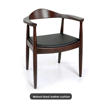 Nordic Ergonomic Dining Chair with Luxury Wood