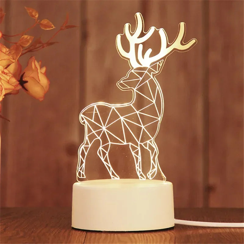 Electric 3D Acrylic Led Lamp for  Children's Night Light