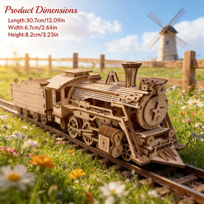 DIY Wooden 3D Train Assembly Educational Birthday Gift