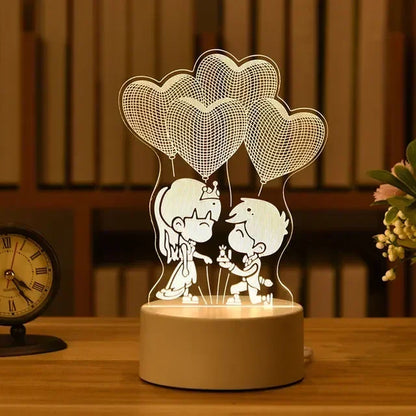 Electric 3D Acrylic Led Lamp for  Children's Night Light