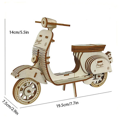 DIY Wooden 3D Puzzle Model Kit for Home Décor