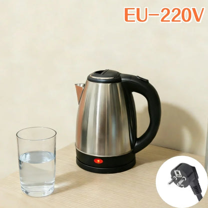 2L Stainless Steel Portable Electric Kettle for Home Kitchen