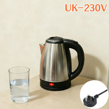 2L Stainless Steel Portable Electric Kettle for Home Kitchen
