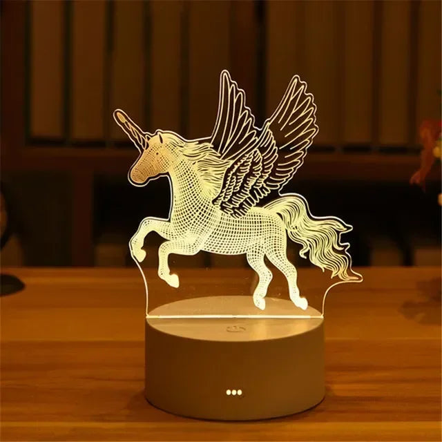 Electric 3D Acrylic Led Lamp for  Children's Night Light