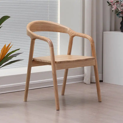Nordic Ergonomic Dining Chair with Luxury Wood