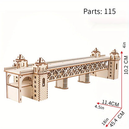 DIY Wooden 3D Puzzle Model Kit for Home Décor
