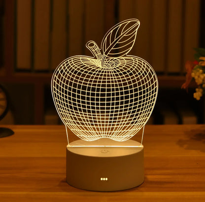 Electric 3D Acrylic Led Lamp for  Children's Night Light