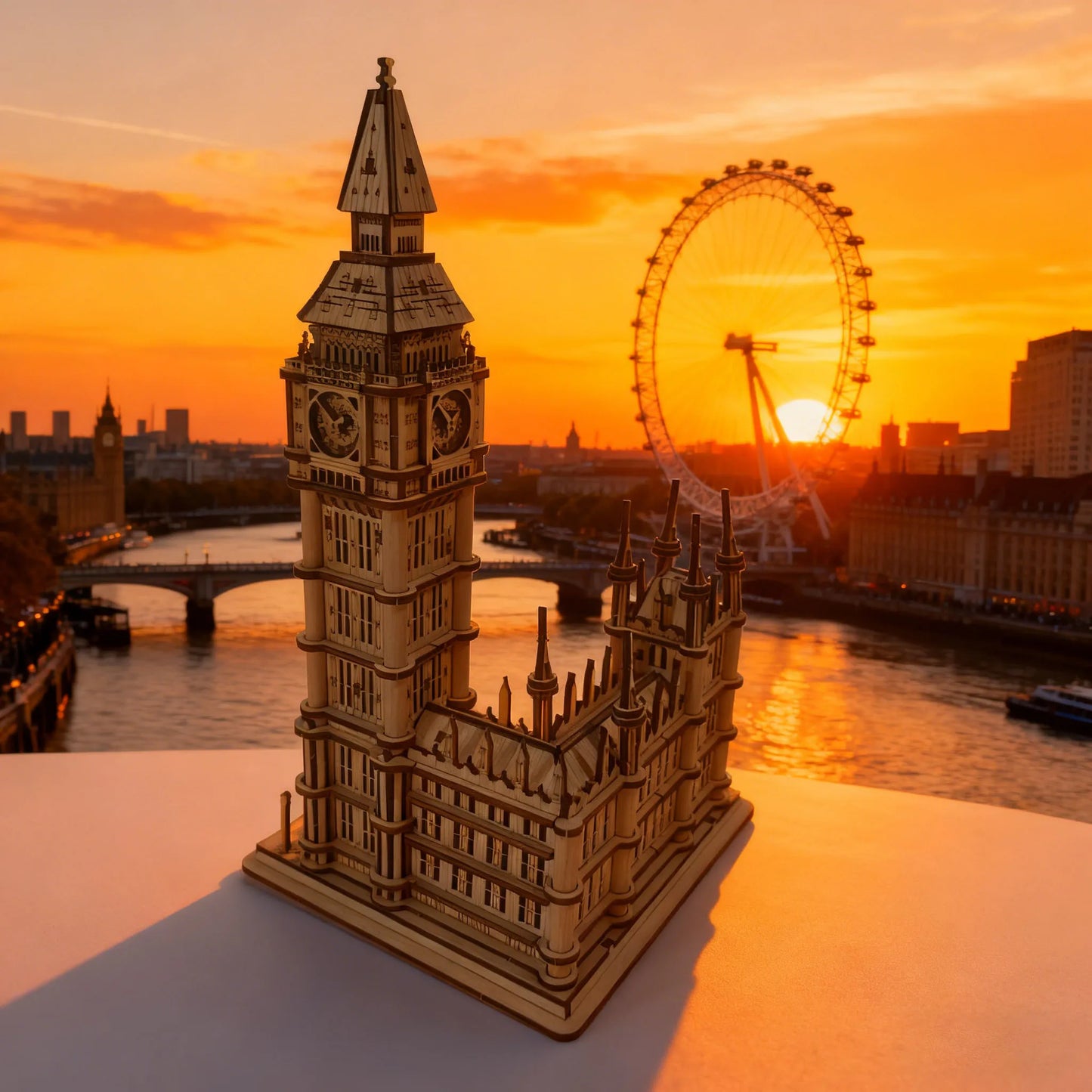 DIY Wooden Big Ben Model Kit 3D Puzzle