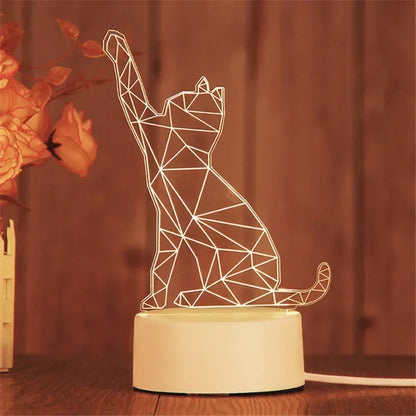 Electric 3D Acrylic Led Lamp for  Children's Night Light