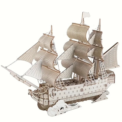 DIY Wooden 3D Puzzle Model Kit for Home Décor