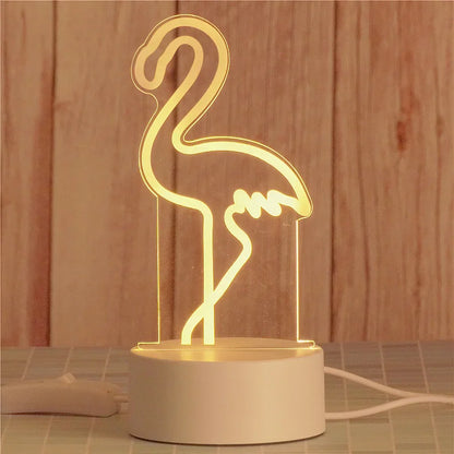 Electric 3D Acrylic Led Lamp for  Children's Night Light