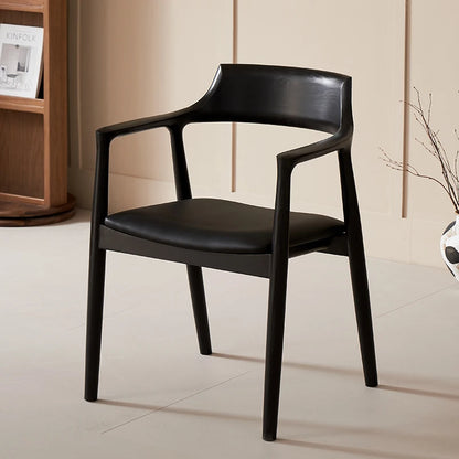 Nordic Ergonomic Dining Chair with Luxury Wood