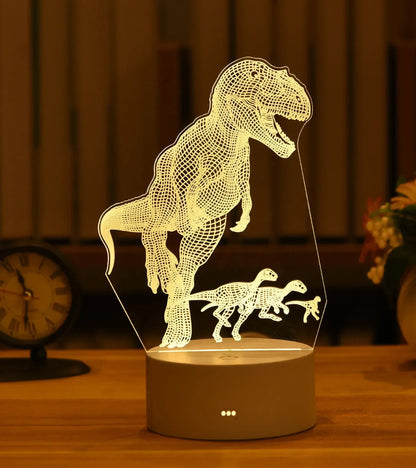 Electric 3D Acrylic Led Lamp for  Children's Night Light