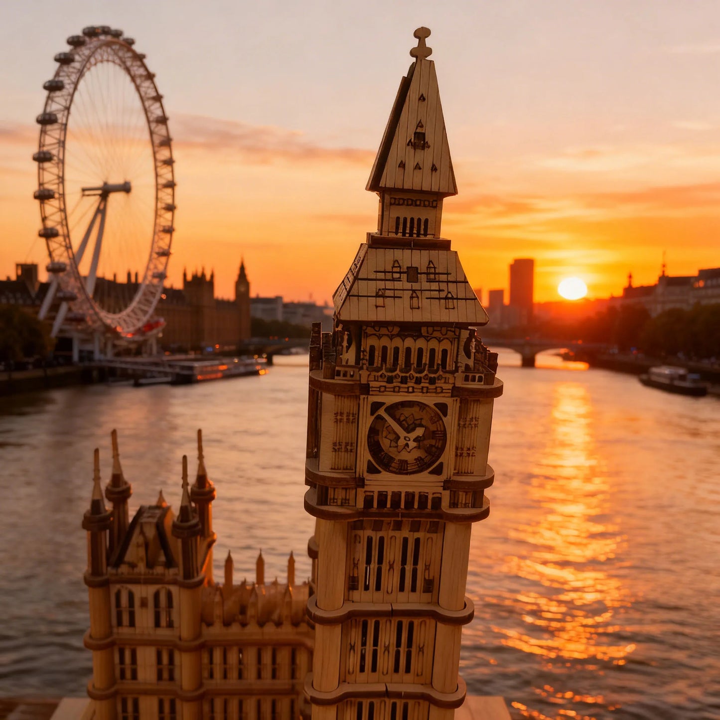DIY Wooden Big Ben Model Kit 3D Puzzle